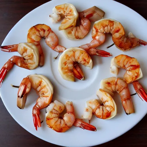 Prompt: shrimps as bananas