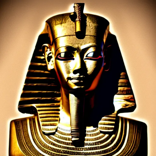 Image similar to an insanely detailed realistic photo of an egyptian pharaoh