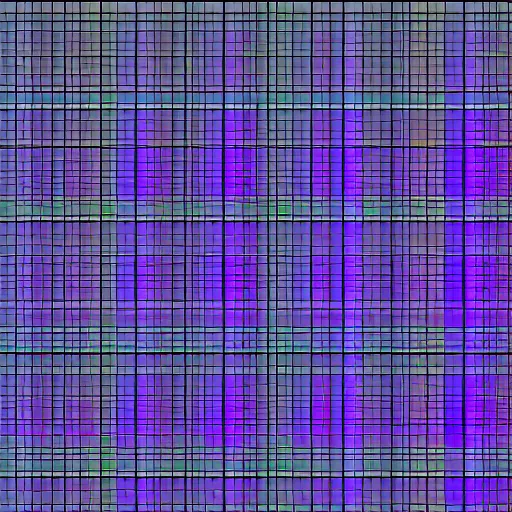 Prompt: texture map for normals with x, y and z components mapped to rgb channels