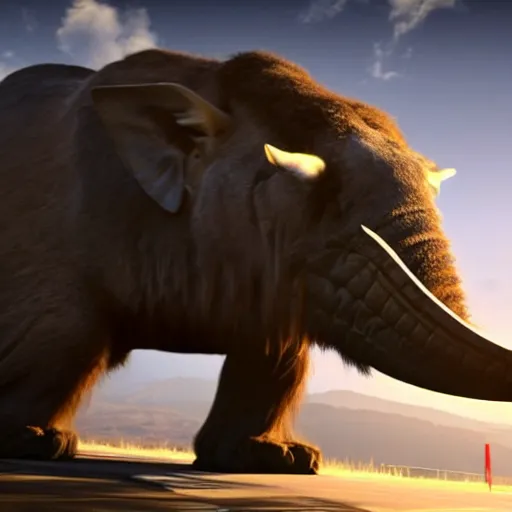 Image similar to elon musk with very long tusks 8 k ultra realistic, award winning, unreal engine 5, masterpiece, atmosphere glow, hyperrealistic, focused, extreme details, cinematic