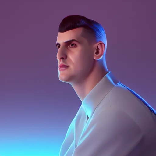 Prompt: nikola jokic is disney prince, high quality illustration, trending on artstation, octane render, 4 k, pixar rendering,