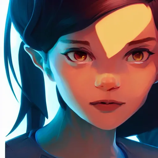 Image similar to face icon stylized minimalist comic - con, loftis, cory behance hd by jesper ejsing, by rhads, makoto shinkai and lois van baarle, ilya kuvshinov, rossdraws global illumination