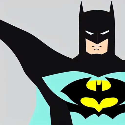 Image similar to Batman, animated series, Art Deco, toon shading, unity, 8k, 4k, trending on artstation, by Bruce trimm