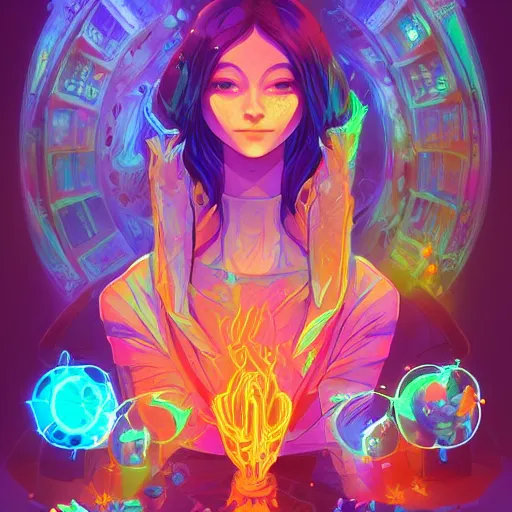 Image similar to skill magic deepdream radiating a glowing aura stuff loot legends stylized digital illustration video game icon artstation lois van baarle, ilya kuvshinov, rossdraws,