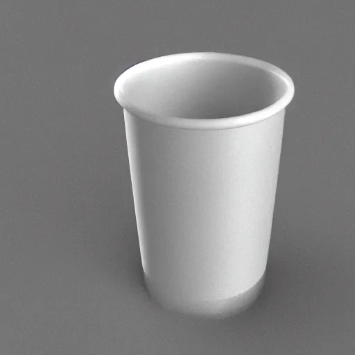 Prompt: 3d model of a cup