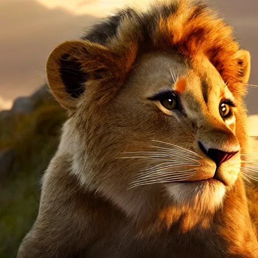 Image similar to live action disney lion king movie with house cats, high detail 8k resulution, oscar award winning, cinematc lighting, anatomically correct