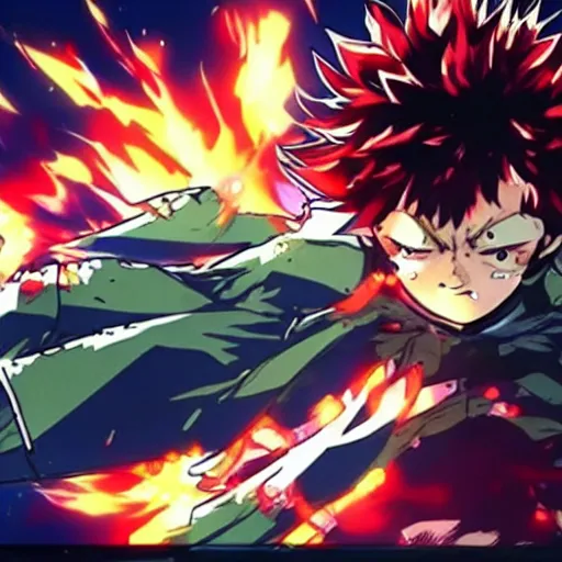 Image similar to Izuku Midoriya dies in a nuclear explosion, Yoji Shinkawa