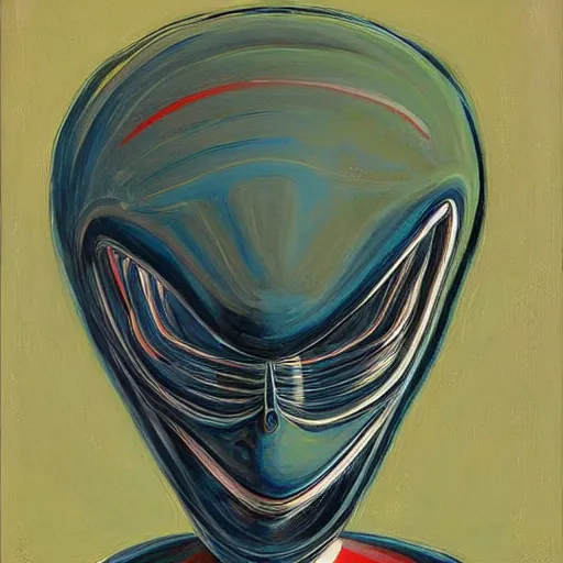 Image similar to alien by wayne thiebaud