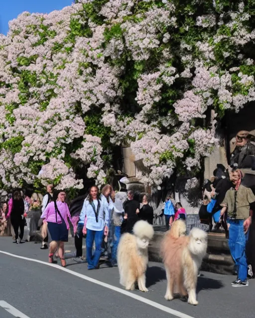 Image similar to floofs on parade, tourist photo