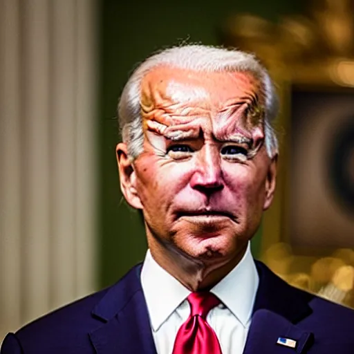 Image similar to Joe biden doing the Kubrick stare