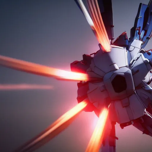 Image similar to gundam as dutch windmill in gundam anime, gundam is windmill shaped, dutch windmill gundam, in gears of war, splash art, movie still, cinematic lighting, ray tracing, octane render, long lens, shallow depth of field, bokeh, anamorphic lens flare, 8 k, hyper detailed, 3 5 mm film grain