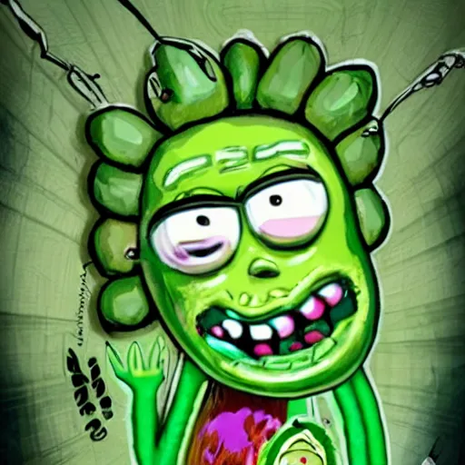 Image similar to pickle rick