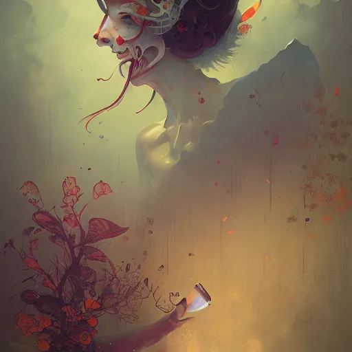 Image similar to toxicity, art by peter mohrbacher, ilya kuvshinov, victo ngai, ryohei hase