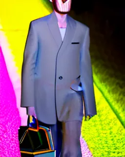 Image similar to hyperrealistic and heavy detailed balenciaga runway show of rick an morty , Leica SL2 50mm, vivid color, high quality, high textured