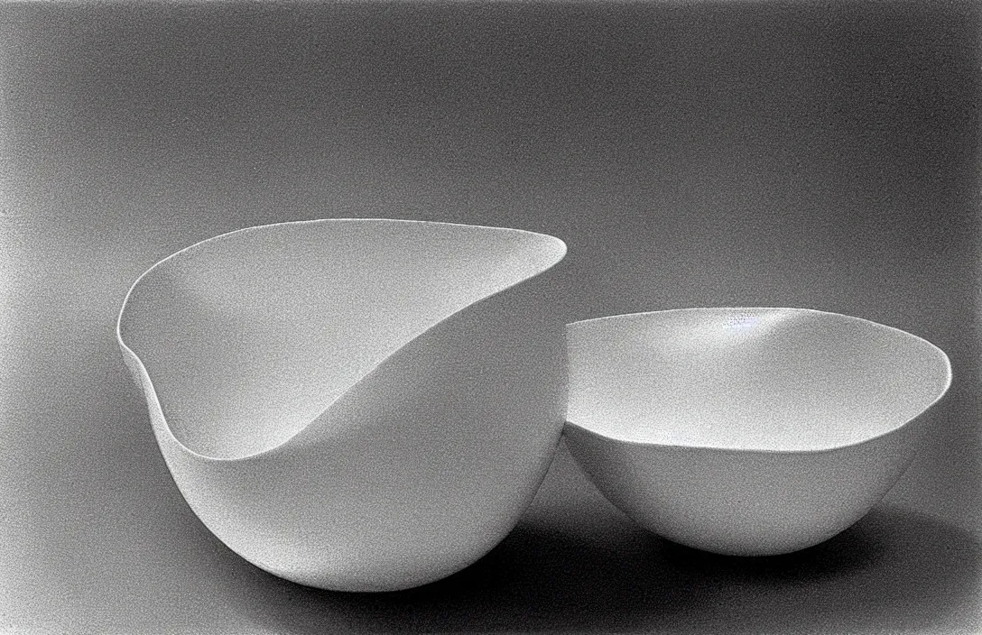 Image similar to energetic brushstrokes create optical flow photograph by robert adams perfectly shaped bowl painting by claude gellee