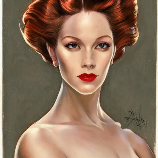 Prompt: a streamline moderne, art nouveau, multi - racial portrait in the style of charlie bowater, and in the style of donato giancola, and in the style of charles dulac. intelligent, expressive eyes. symmetry, ultrasharp focus, dramatic lighting, semirealism, intricate symmetrical ultrafine streamline moderne background detail.