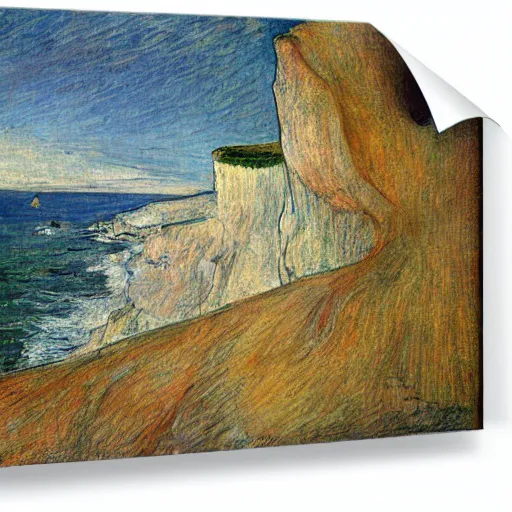 Image similar to beachy head cliff by toulouse - lautrec