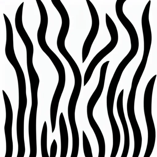 Prompt: flat pictogram of aggressive flames coming out the top, black and white