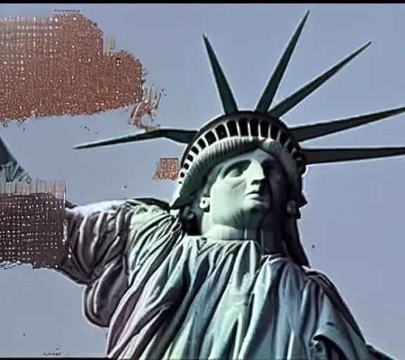 Image similar to fragment ruins of statue of liberty, editorial footage, time magazine,