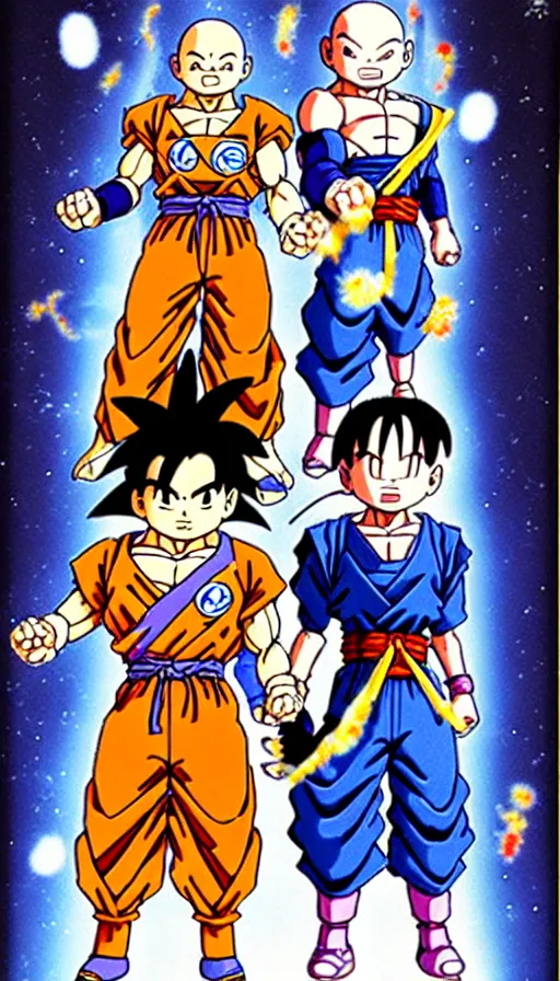 Image similar to the two complementary forces that make up all aspects and phenomena of life, by Akira Toriyama