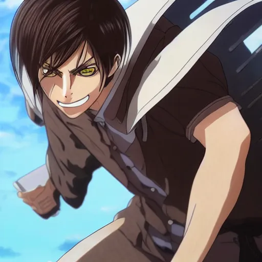 Prompt: portrait of eren yeager, by mappa studio, anime style, character design, ultra realistic, high definiton, high detail, hyper realistic, 4 k uhd,