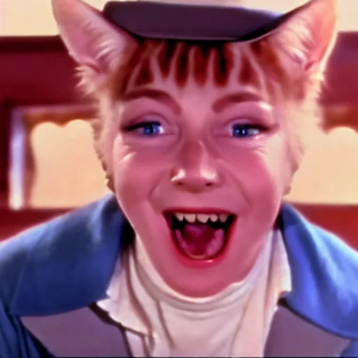 Prompt: film still of the happy kitten cowqboy in a 1 9 6 0 s arthouse movie the cats won the west 4 k