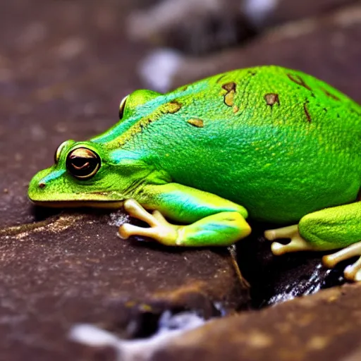 Image similar to cat - frog, nature photography