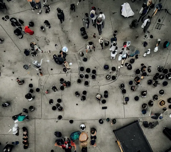 Image similar to a cement pavement with many people laying dead in an urban apocalyptic setting, photograph, HD, cinematic