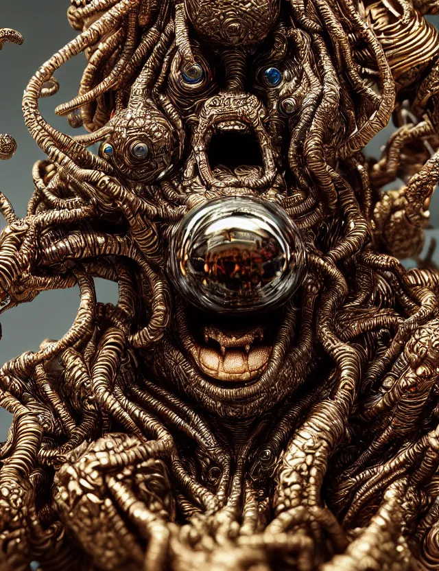 Prompt: god of hip hop macro close - up, creature, super intricate ornaments artwork by tooth wu and wlop and beeple and greg rutkowski