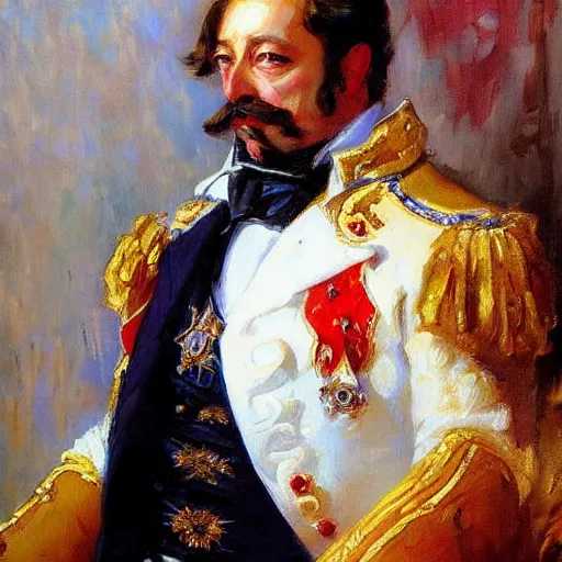 Prompt: napoleon iii by michael garmash