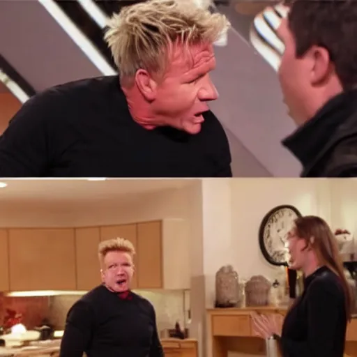 Prompt: gordon ramsay yelling at a loaf of bread