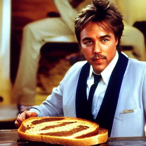 Image similar to don johnson on toast