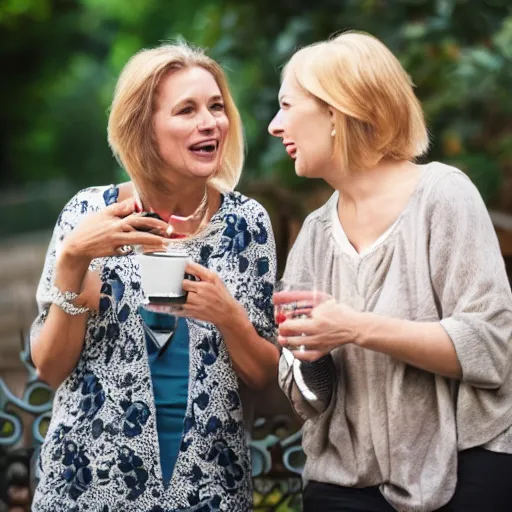 Image similar to Photo of ugly middleage women gossiping