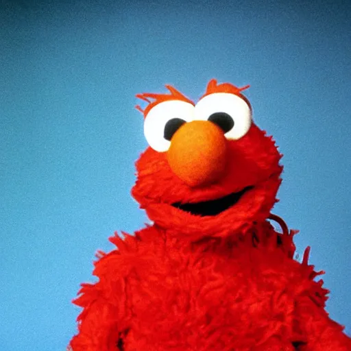 Prompt: vin diesel as elmo in sesame street,