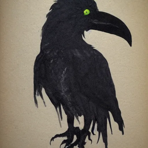 Image similar to dark raven with skull