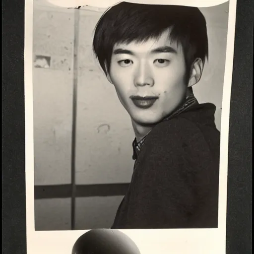 Image similar to photograph of 1 9 8 0 s cool gay chinese young man