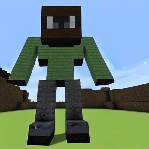 Image similar to Master chief in Minecraft