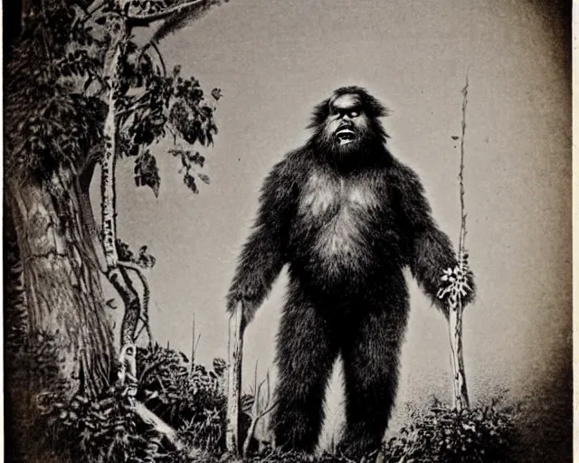 Image similar to 1870s sasquatch