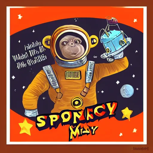 Image similar to space monkey mafia