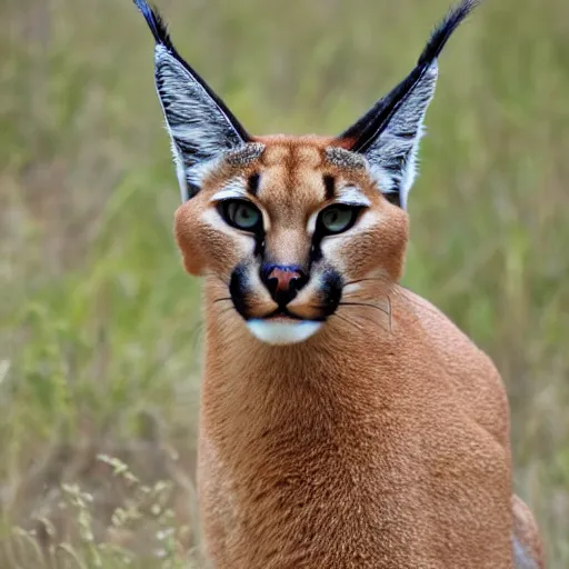 Image similar to caracal in crown