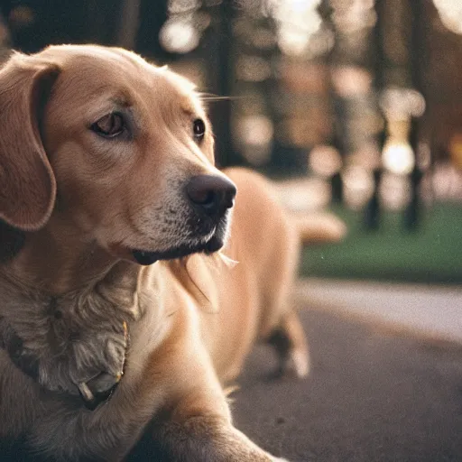 Prompt: a dog and a cat, professional photography, cinestill, bokeh, kodak film stock