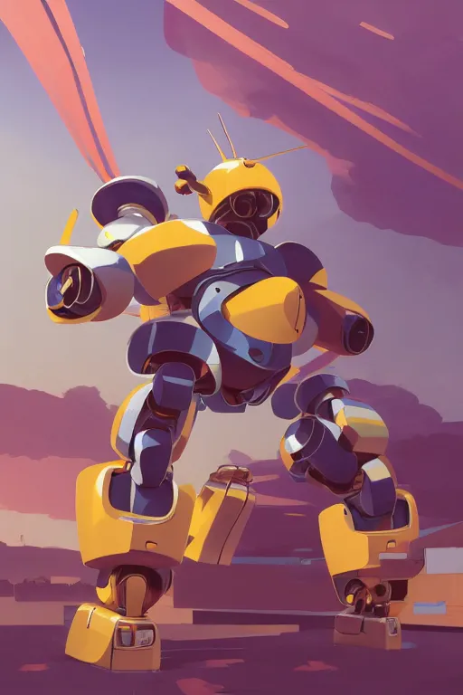 Image similar to metabots medabots medarotto medarot robot minimalist comics, behance hd by jesper ejsing, by rhads, makoto shinkai and lois van baarle, ilya kuvshinov, rossdraws global illumination ray tracing hdr radiating a glowing aura