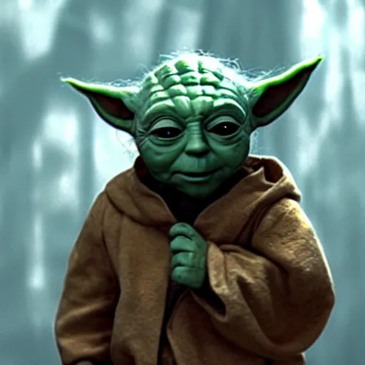 Image similar to Ryan Gosling as Yoda, cinematic photography