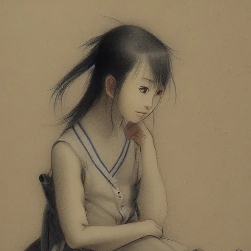 Image similar to young girl by samura hiroaki, detailed