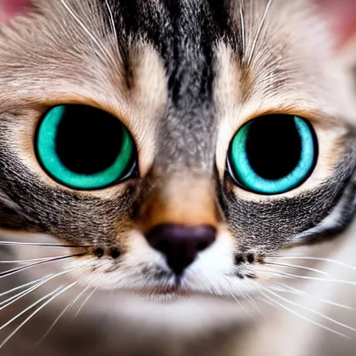 Image similar to photo of a cat with large googly eyes