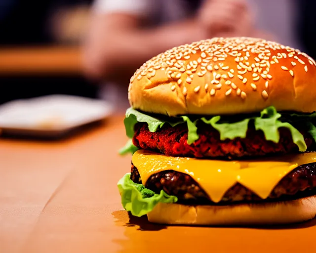 Prompt: 8 5 mm food photography of a human brain between burger buns, at a restaurant. highly detailed 8 k. intricate. soft diffused light. nikon d 8 5 0.