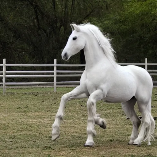 Image similar to beautiful white horse with large white angel wings