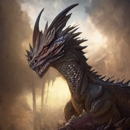 Image similar to hyperrealistic mixed media high resolution image of a beautiful dragon, stunning 3d render inspired art by István Sándorfi and Greg Rutkowski and Unreal Engine, perfect symmetry, dim volumetric lighting, 8k octane beautifully detailed render, post-processing, extremely hyper-detailed, intricate, epic composition, highly detailed attributes, highly detailed atmosphere, full body shot, cinematic lighting, masterpiece, trending on artstation, very very detailed, masterpiece, stunning, flawless structure, lifelike texture, perfection,