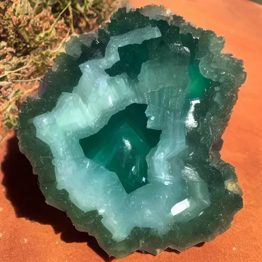 Image similar to green fluorite geode