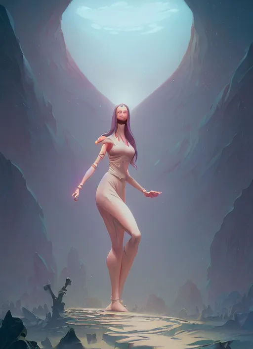 Image similar to highly detailed flat goddess, tooth wu, unreal engine, fantasy art by greg rutkowski, loish, rhads and lois van baarle, ilya kuvshinov, rossdraws, tom bagshaw, alphonse mucha, global illumination, detailed and intricate environment